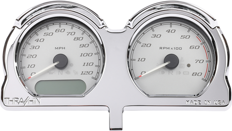 THRASHIN SUPPLY CO. Gauge Relocation Kit - Chrome TSC-2707-3
