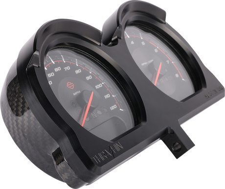 THRASHIN SUPPLY CO. Gauge Relocation Kit - Black TSC-2707-1