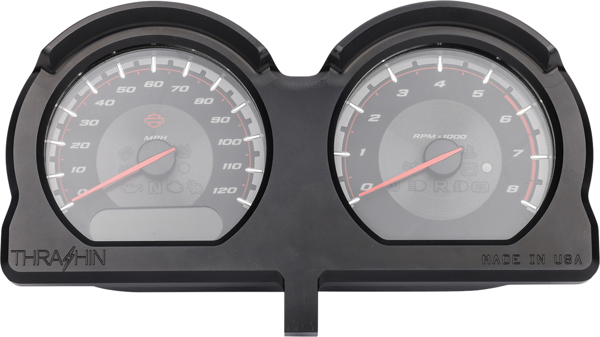 THRASHIN SUPPLY CO. Gauge Relocation Kit - Black TSC-2707-1