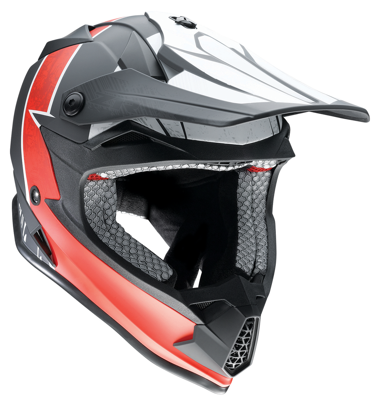 Z1R Youth F.I. Helmet - Fractal - MIPS¨ - Matte Black/Red - Small 0111-1517