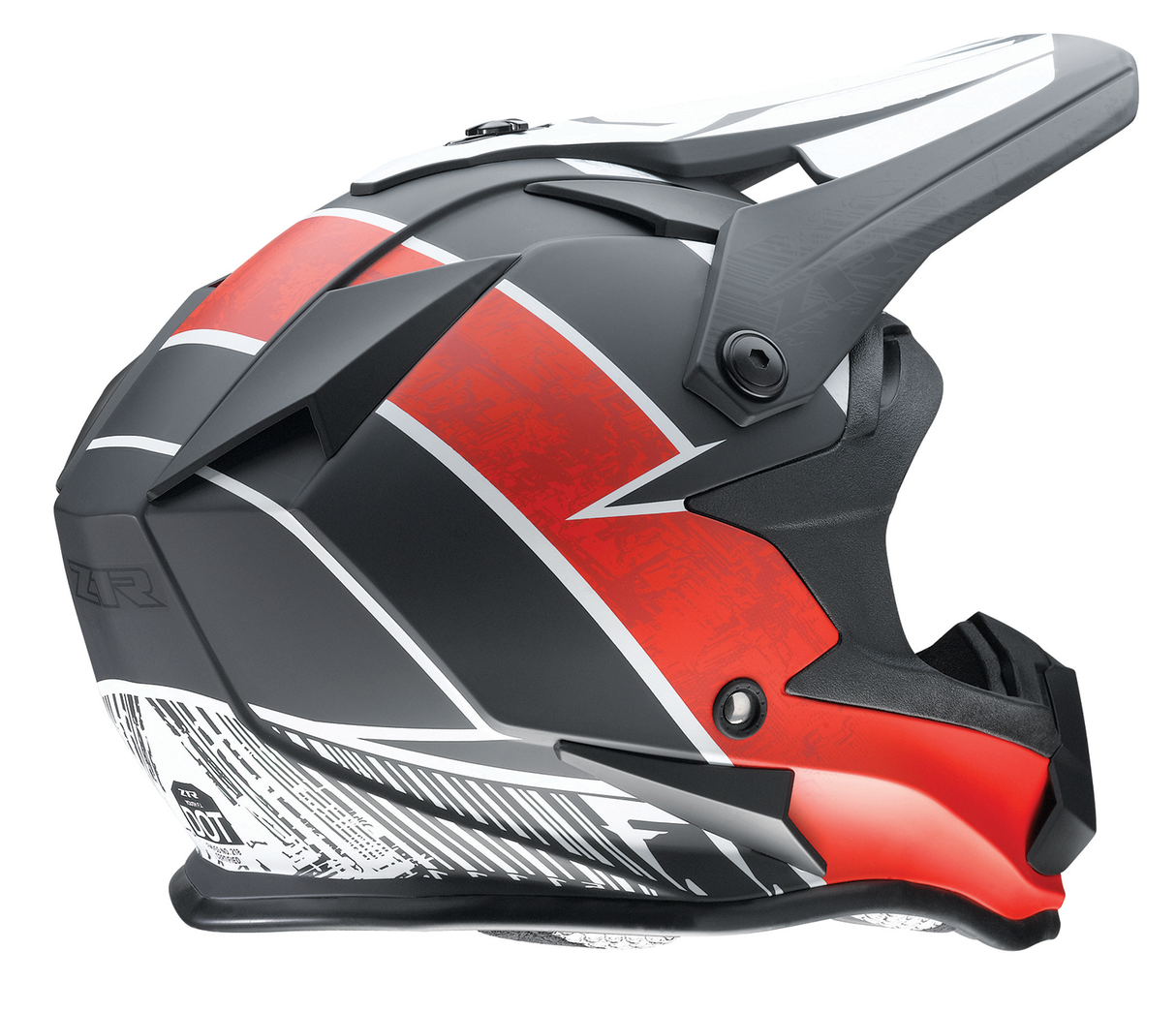 Z1R Youth F.I. Helmet - Fractal - MIPS¨ - Matte Black/Red - Small 0111-1517
