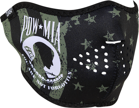 ZAN HEADGEAR Neoprene Half Mask - POW MIA Flag WNFM612H