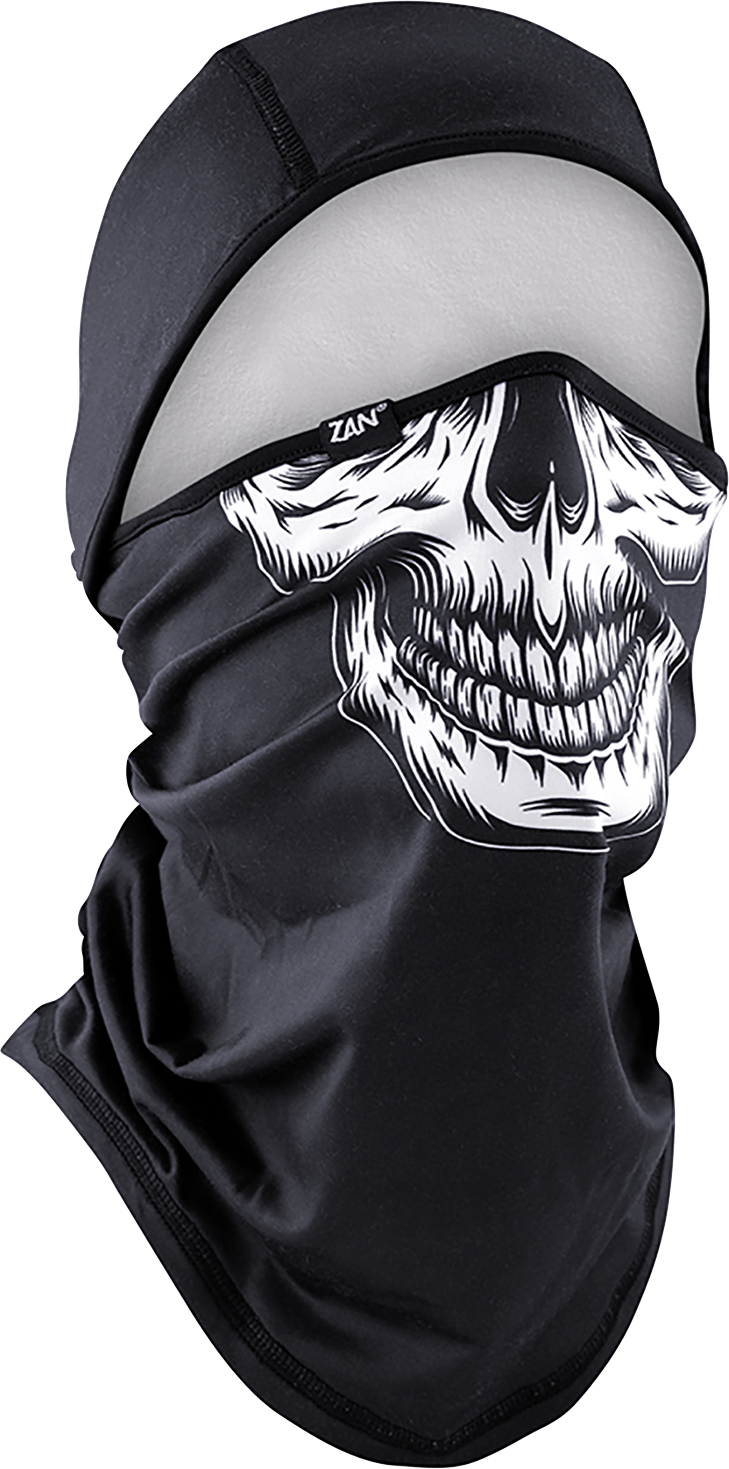 ZAN HEADGEAR SportFlex? Balaclava - Convertible - Black/White Skull WB4L002