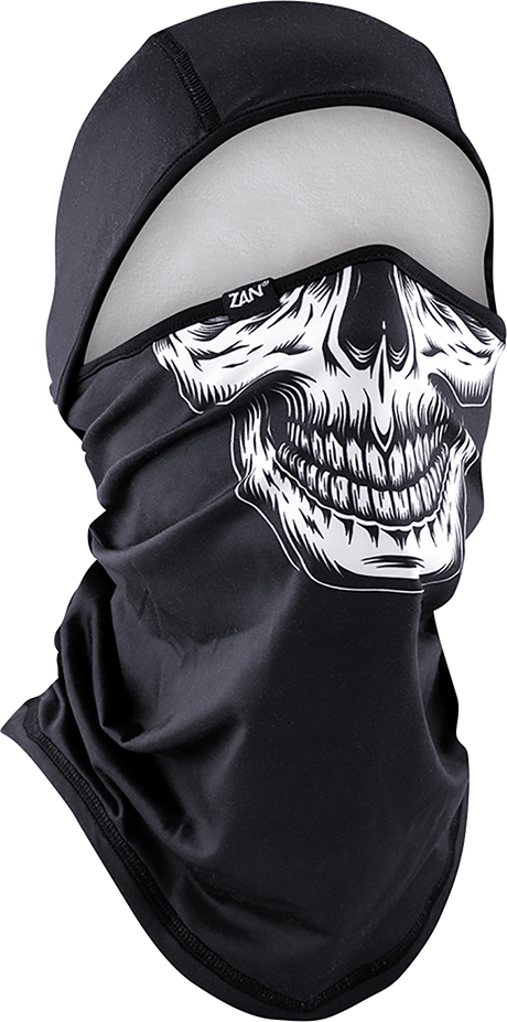 ZAN HEADGEAR SportFlex? Balaclava - Convertible - Black/White Skull WB4L002