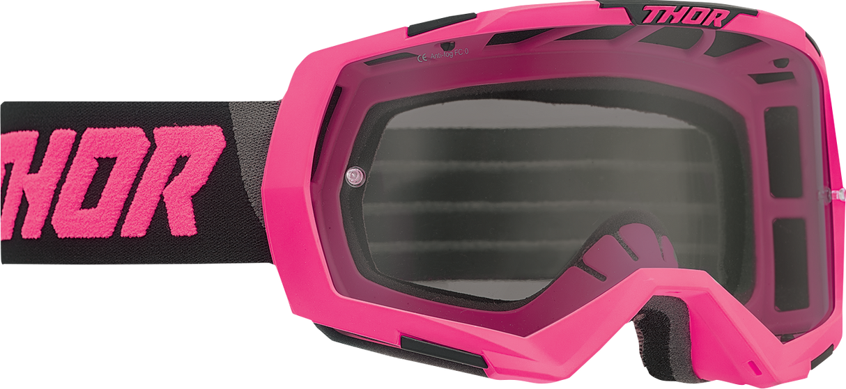 Thor Regiment Goggles - Flo Pink/Black - Smoke 2601-2803 - Cycle City Outdoors