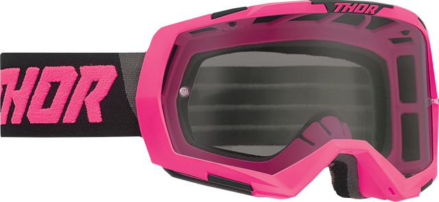 Thor Regiment Goggles - Flo Pink/Black - Smoke 2601-2803 - Cycle City Outdoors