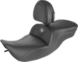 SADDLEMEN Roadsofa™ Seat - Carbon Fiber - with Backrest 897-06-185BR