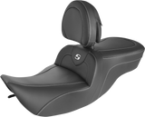 SADDLEMEN Roadsofa™ Seat - Carbon Fiber - with Backrest 897-06-185BR
