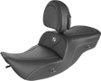 SADDLEMEN Heated Roadsofa™ Seat - Carbon Fiber - w/ Backrest 897-06-185BRHC