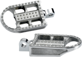 BILTWELL Mushman Footpegs - Standard - Raw Polished 7002-302-01