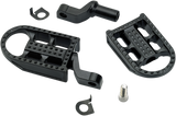 BILTWELL Mushman Footpegs - Step - Black Electroplated 7002-201-02