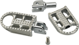 BILTWELL Mushman Footpegs - Step - Raw Polished 7002-302-03