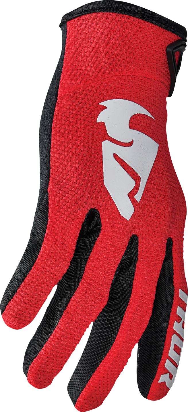 Thor Sector Gloves - Red/White - XS 3330-7267 - Cycle City Outdoors