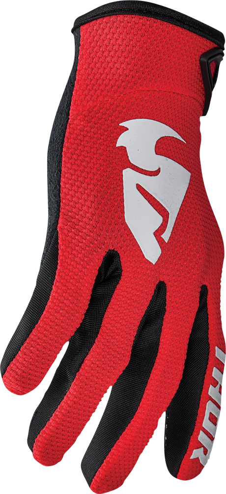 Thor Sector Gloves - Red/White - XS 3330-7267 - Cycle City Outdoors