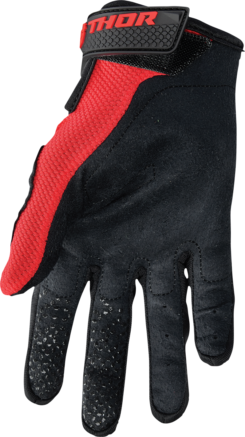 Thor Sector Gloves - Red/White - Small 3330-7268 - Cycle City Outdoors