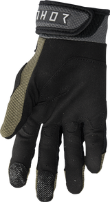 Thor Terrain Gloves - Army/Charcoal - XS 3330-7285 - Cycle City Outdoors