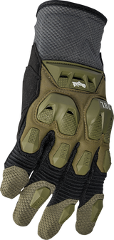 Thor Terrain Gloves - Army/Charcoal - XS 3330-7285 - Cycle City Outdoors