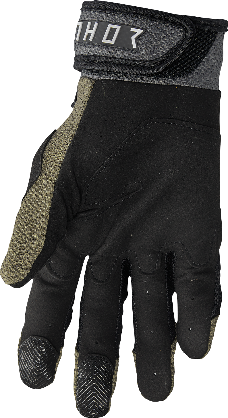 Thor Terrain Gloves - Army/Charcoal - 2XL 3330-7290 - Cycle City Outdoors