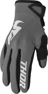 Thor Youth Sector Gloves - Gray/White - 2XS 3332-1748 - Cycle City Outdoors