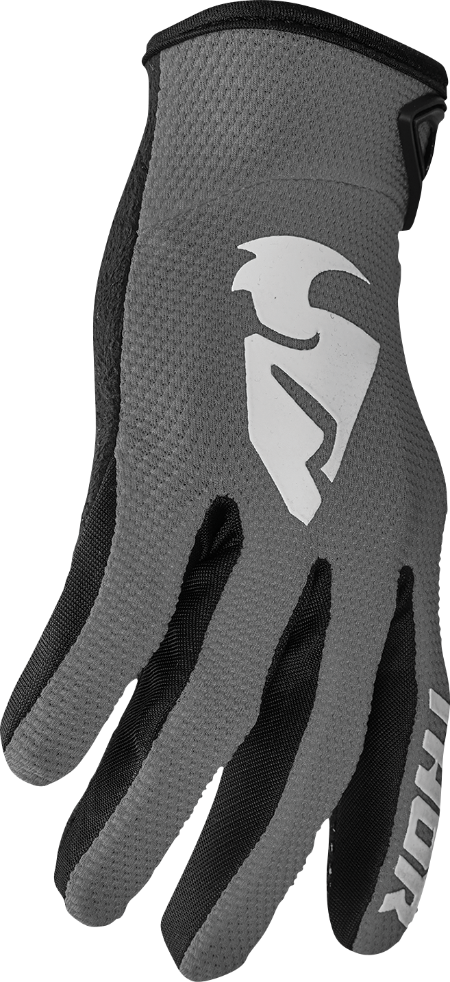 Thor Youth Sector Gloves - Gray/White - 2XS 3332-1748 - Cycle City Outdoors
