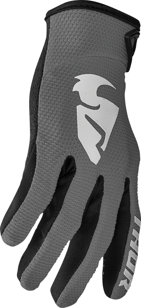 Thor Youth Sector Gloves - Gray/White - 2XS 3332-1748 - Cycle City Outdoors