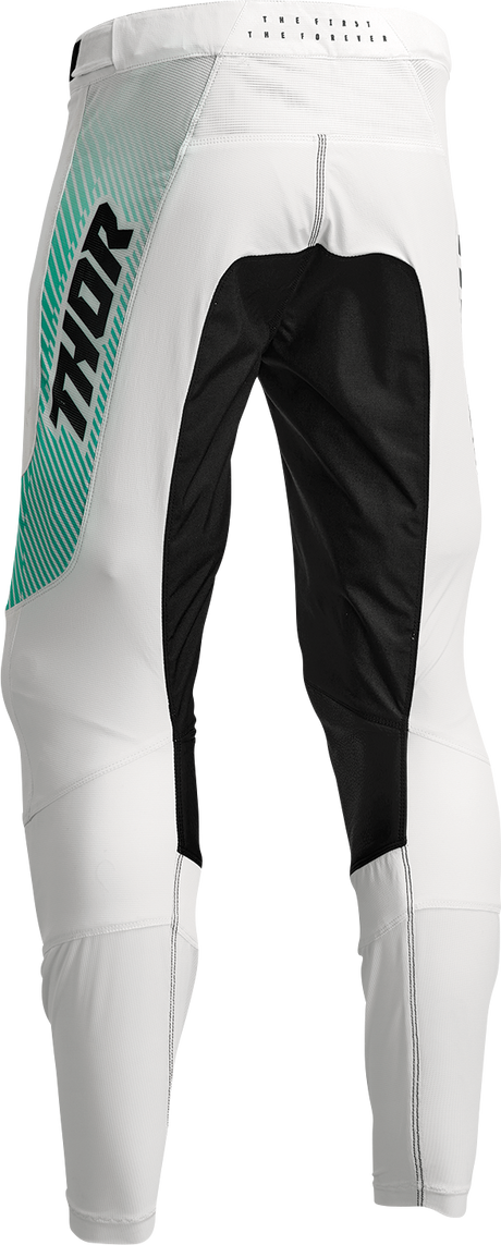 Thor Prime Tech Pants - White/Teal - 34 2901-10142 - Cycle City Outdoors