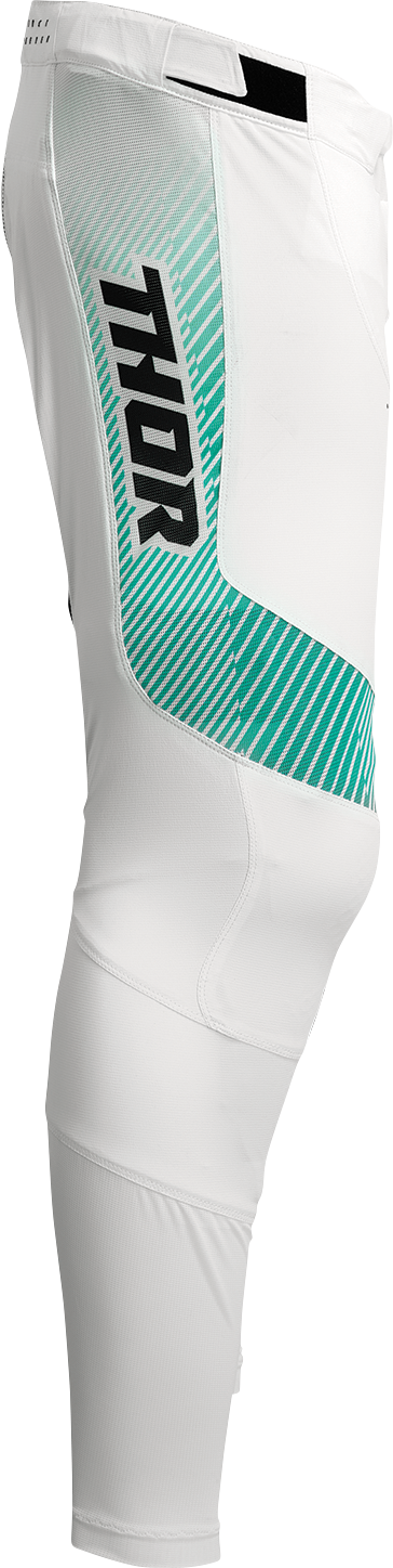 Thor Prime Tech Pants - White/Teal - 34 2901-10142 - Cycle City Outdoors