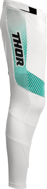 Thor Prime Tech Pants - White/Teal - 34 2901-10142 - Cycle City Outdoors