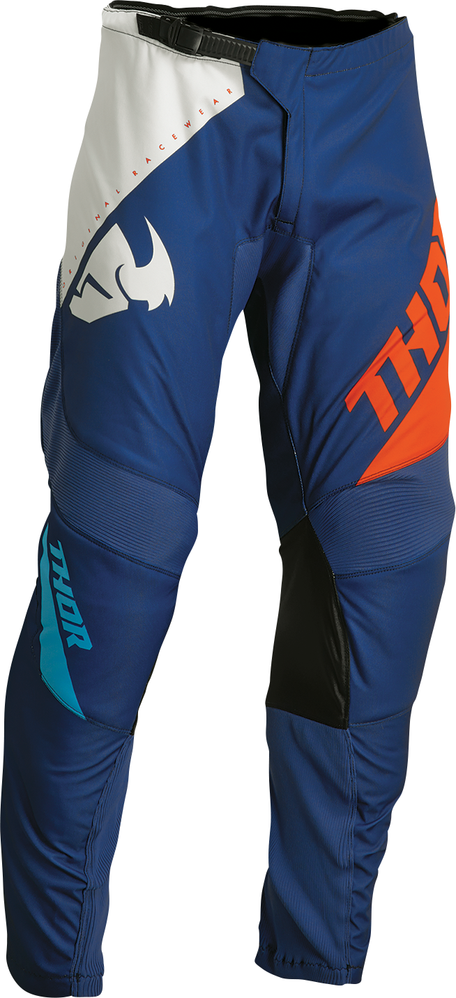 Thor Sector Edge Pants - Navy/Orange - 44 2901-10281 - Cycle City Outdoors