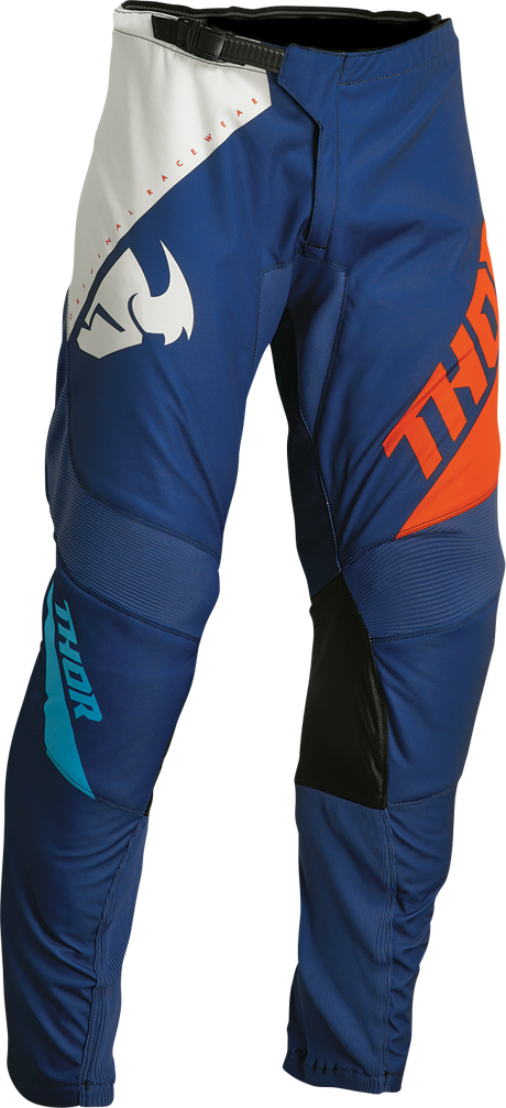 Thor Sector Edge Pants - Navy/Orange - 44 2901-10281 - Cycle City Outdoors
