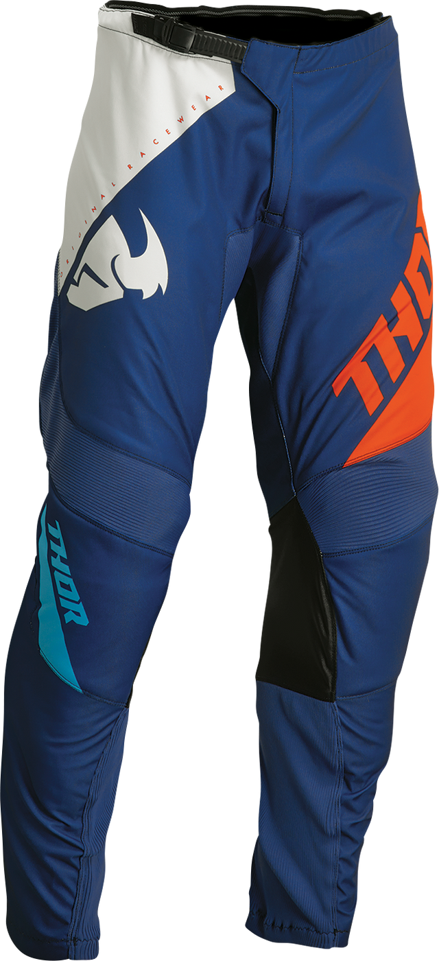 Thor Sector Edge Pants - Navy/Orange - 44 2901-10281 - Cycle City Outdoors