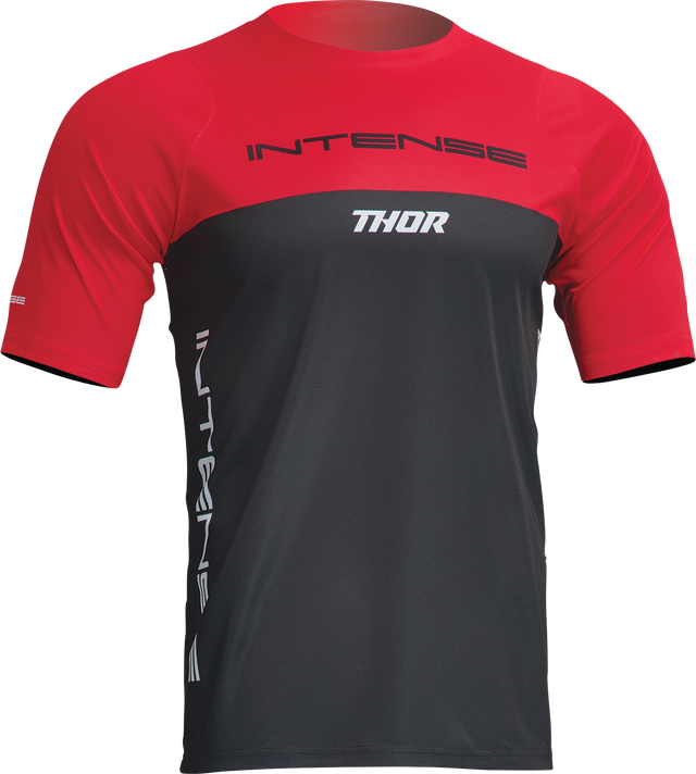 THOR Intense Assist Censis Jersey - Short-Sleeve - Red/Black - Small 5020-0205 - Cycle City Outdoors