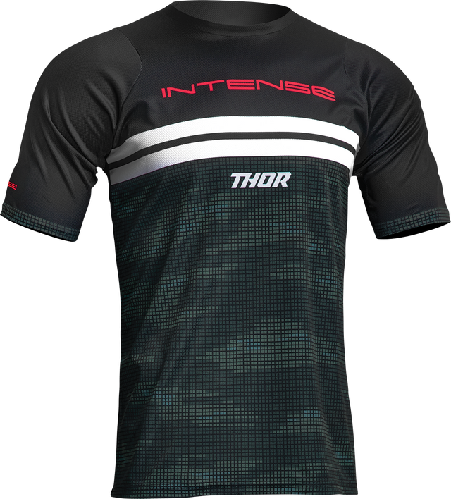 THOR Intense Assist Decoy Jersey - Short-Sleeve - Black/Camo - Large 5020-0195 - Cycle City Outdoors