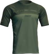 THOR Intense Assist Censis Jersey - Short-Sleeve - Forest Green - Large 5020-0213 - Cycle City Outdoors
