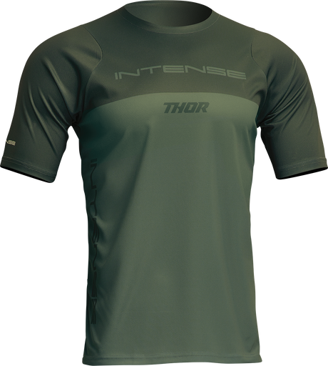 THOR Intense Assist Censis Jersey - Short-Sleeve - Forest Green - Large 5020-0213 - Cycle City Outdoors