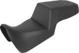 SADDLEMEN Step-Up Seat - Front Smooth/Rear Lattice Stitch - Black - Pan America '21-'24 821-34-173