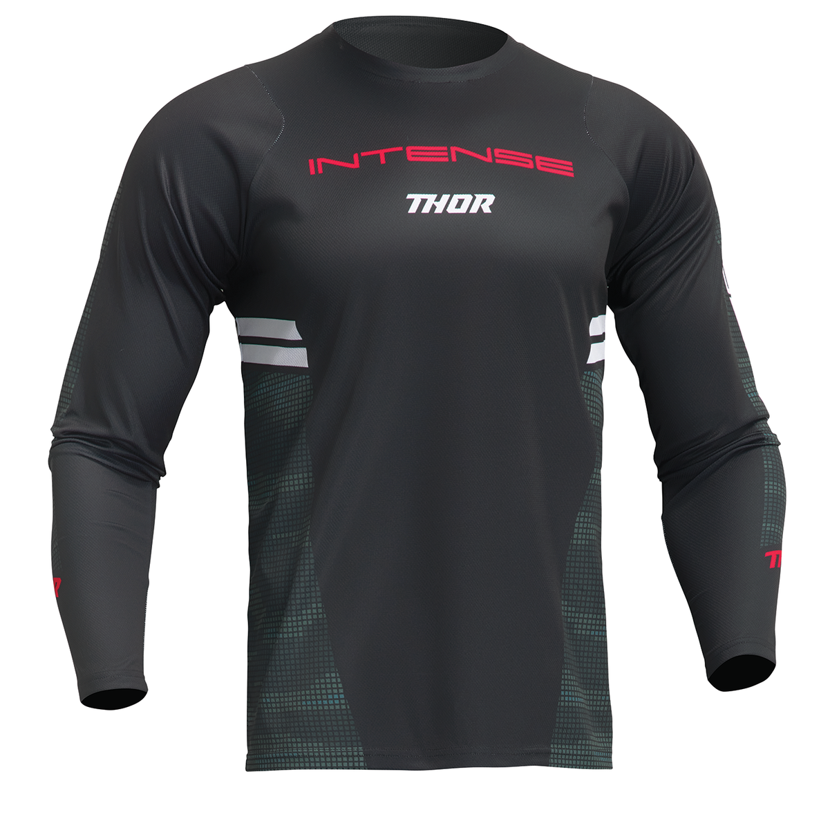 THOR Intense Assist Berm Long-Sleeve Jersey - Black/Camo - Medium 5020-0224 - Cycle City Outdoors
