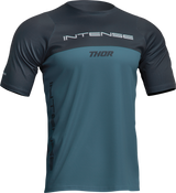 THOR Intense Assist Censis Jersey - Short-Sleeve - Teal/Midnight - Large 5020-0219 - Cycle City Outdoors