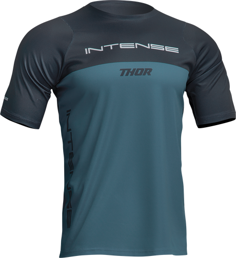 THOR Intense Assist Censis Jersey - Short-Sleeve - Teal/Midnight - Large 5020-0219 - Cycle City Outdoors
