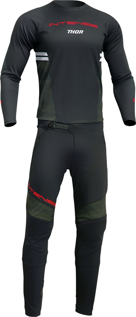 THOR Intense Assist Berm Long-Sleeve Jersey - Black/Camo - Medium 5020-0224 - Cycle City Outdoors