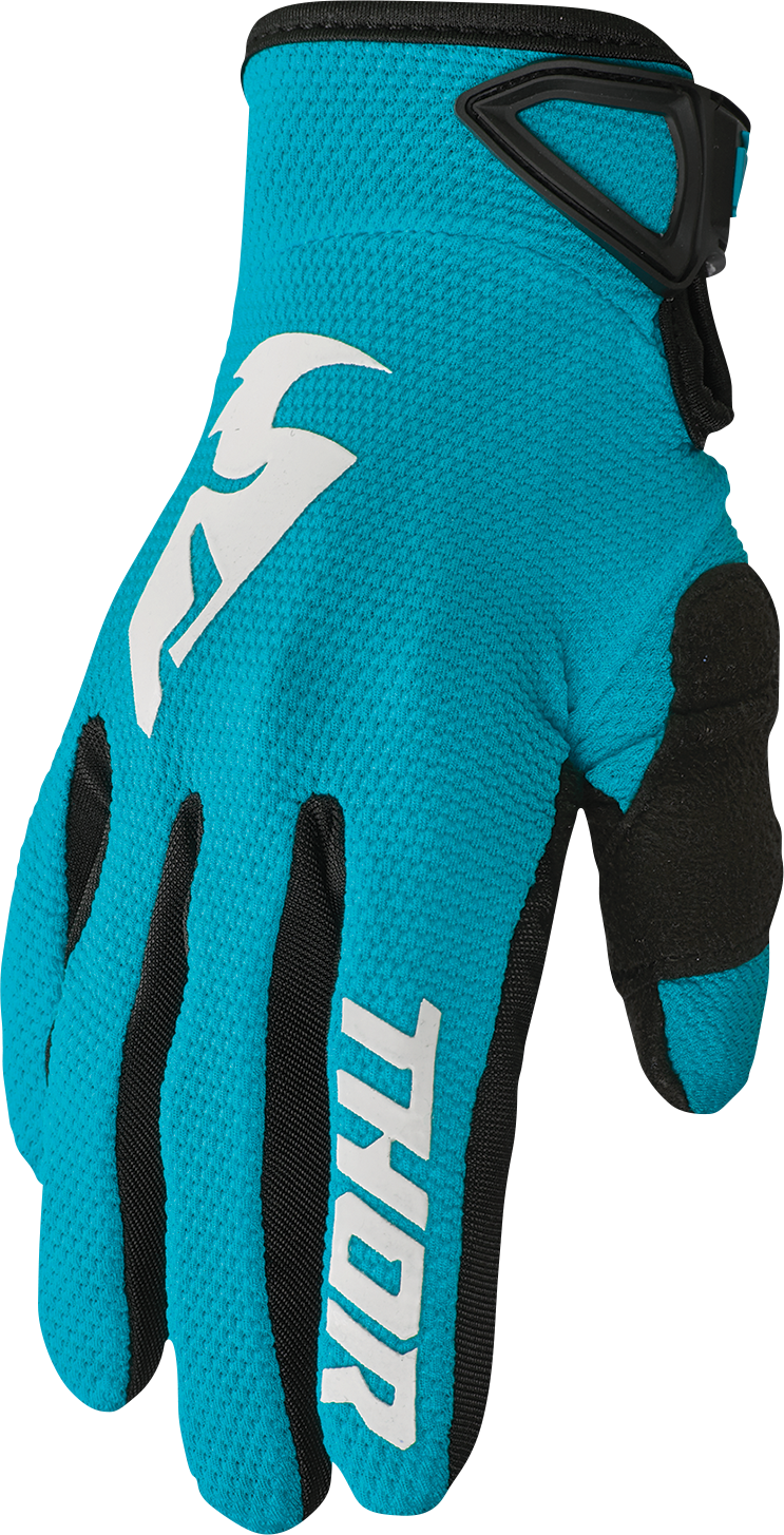 Thor Women's Sector Gloves - Aqua/Vintage White - Small 3331-0246 - Cycle City Outdoors
