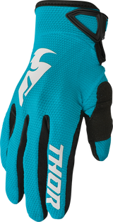 Thor Women's Sector Gloves - Aqua/Vintage White - Small 3331-0246 - Cycle City Outdoors