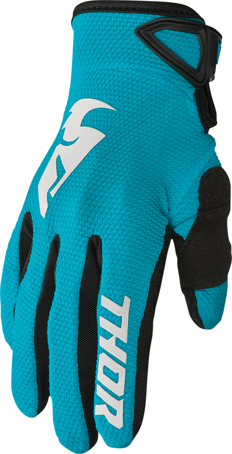 Thor Women's Sector Gloves - Aqua/Vintage White - Small 3331-0246 - Cycle City Outdoors