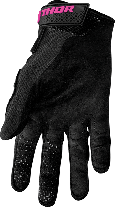Thor Women's Sector Gloves - Black/Pink - XL 3331-0245 - Cycle City Outdoors