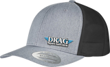 DRAG SPECIALTIES Drag Specialties Mesh Snapback Hat - Gray/Black NP22E-H710