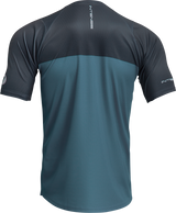 THOR Intense Assist Censis Jersey - Short-Sleeve - Teal/Midnight - Large 5020-0219 - Cycle City Outdoors