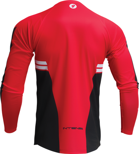 THOR Intense Assist Berm Long-Sleeve Jersey - Red/Black - Large 5020-0231 - Cycle City Outdoors