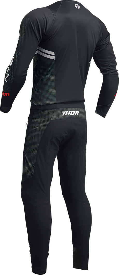 THOR Intense Assist Berm Long-Sleeve Jersey - Black/Camo - Large 5020-0225 - Cycle City Outdoors