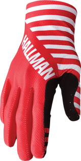 Thor Mainstay Gloves - Slice - White/Red - 2XL 3330-7296 - Cycle City Outdoors