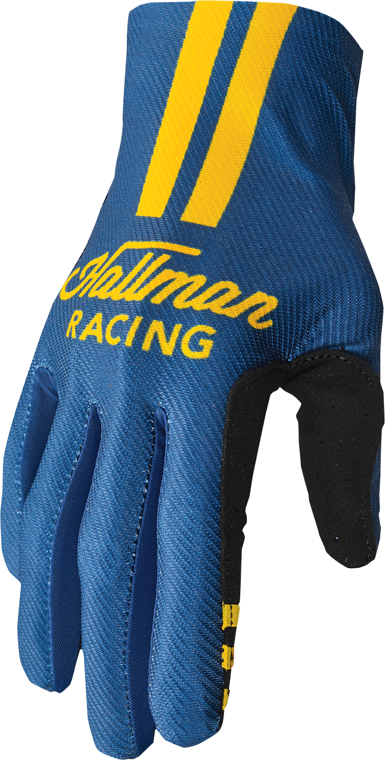 Thor Mainstay Gloves - Roosted - Navy/Lemon - Large 3330-7306 - Cycle City Outdoors